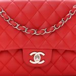 Lambskin Quilted Medium Double Flap Red - Image 6