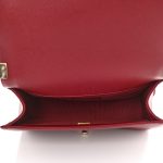 Caviar Quilted Medium Boy Flap Burgundy - Image 6