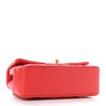 Lambskin Quilted Mini Rectangular Flap Red - Image 6