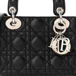 Lambskin Cannage Mini Lady  Black（6.5 x 6 x 3 in） - Image 6