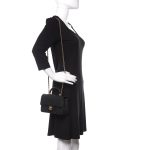 Caviar Quilted Mini Top Handle Rectangular Flap Black - Image 2