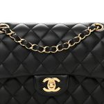 Lambskin Quilted Small Double Flap Black - Image 5
