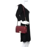 Caviar Quilted Medium Boy Flap Burgundy - Image 2