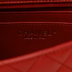 Lambskin Quilted Mini Rectangular Flap - Red - Image 4