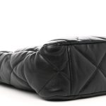 Lambskin Quilted Chanel 19 Shopping Bag Black - Image 7