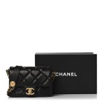 CHANEL Caviar Quilted Mini Twist Your Buttons Flap Black - Image 3