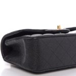 Caviar Quilted Mini Top Handle Rectangular Flap Black - Image 5