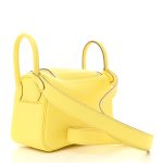 Taurillon Clemence Mini Lindy 20 Lime - Image 4