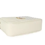 Saint Laurent Crema Soft Chevron Quilted Leather Lou Camera Bag - Image 3